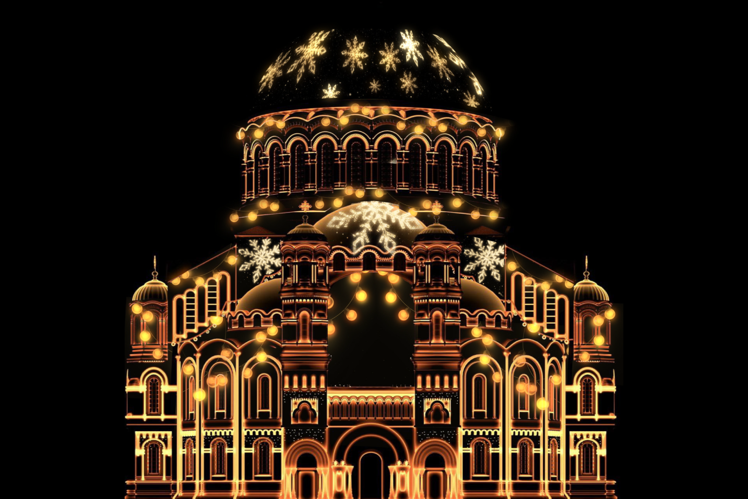 23 декабря главные площади Санкт‑Петербурга и Кронштадта преобразит световое представление