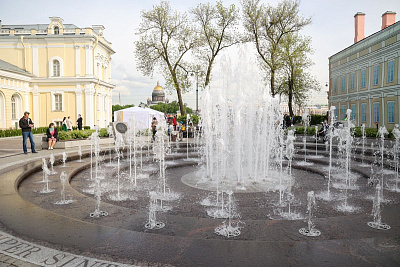 Открытие сезона работы фонтана «Петр I»